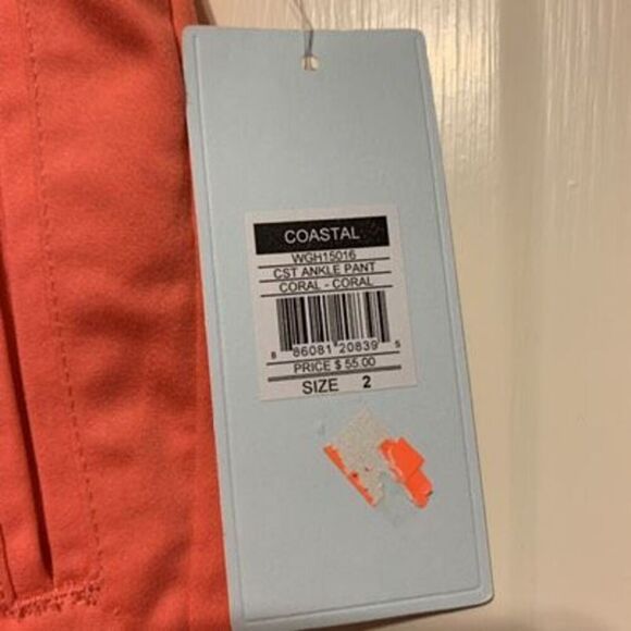 Lady Hagen Size 2 Costal Coral Ankle Pants **NEW** - Picture 4 of 8